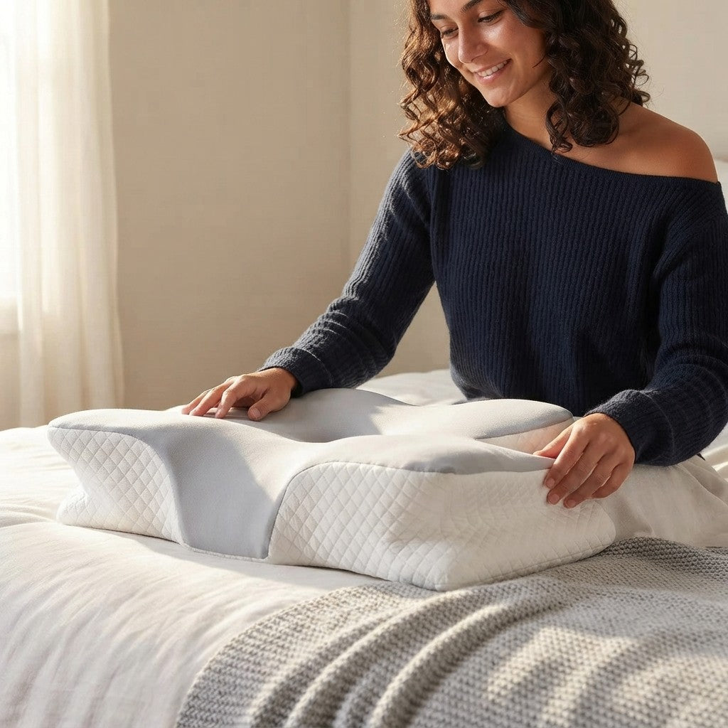 Cradle Ergonomic Butterfly Memory Foam Neck Pillow